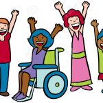 5165396-Children-Cheer-Stock-Vector-disabled-children-diversity